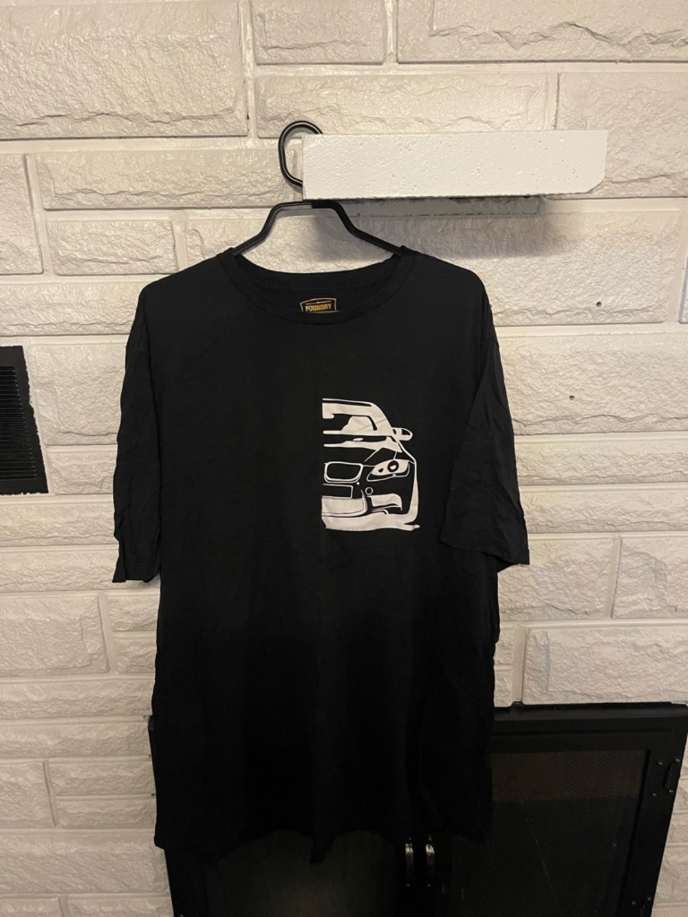 The Foundry Supply Co. Black Tee with White BMW E92 M3
